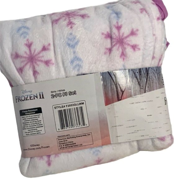 Disney Frozen ll Elsa & Anna Stronger Together Girls Pajama Set size 10/12 - Picture 5 of 12